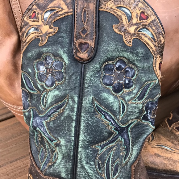 Dan Post Vintage Woman’s Bluebird Western Boots - Picture 7 of 15